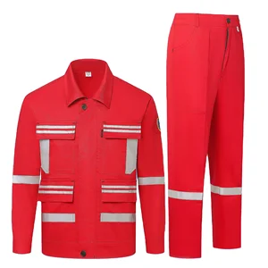 High Quality Reflective Safety Clothes  Mining Mechanic FR Anti Static Safety Suit Long Sleeves Work wear