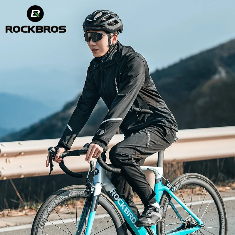 ROCKBROS Custom Outdoor Mountain Bike Legging Windproof Long Bicycle  Trousers Cycling Pants Sportswear Gel Pad Cycling Wear Man