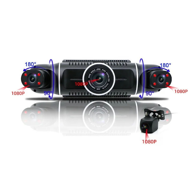 Hidden Cam Video Sound Recorder 3inch Dash Cam With Wifi Gps Full Hd 1080p Mini Dvr Camera 4 Cameras Dash Camera