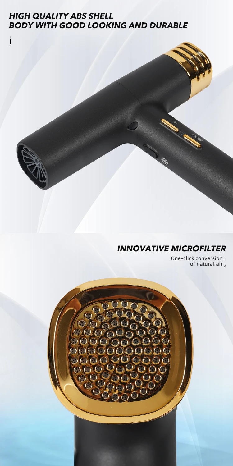 Portable Silent Tech Leafless 2000w Bldc Brushless Hair Dry Blow Dryer Professional Salon 4811