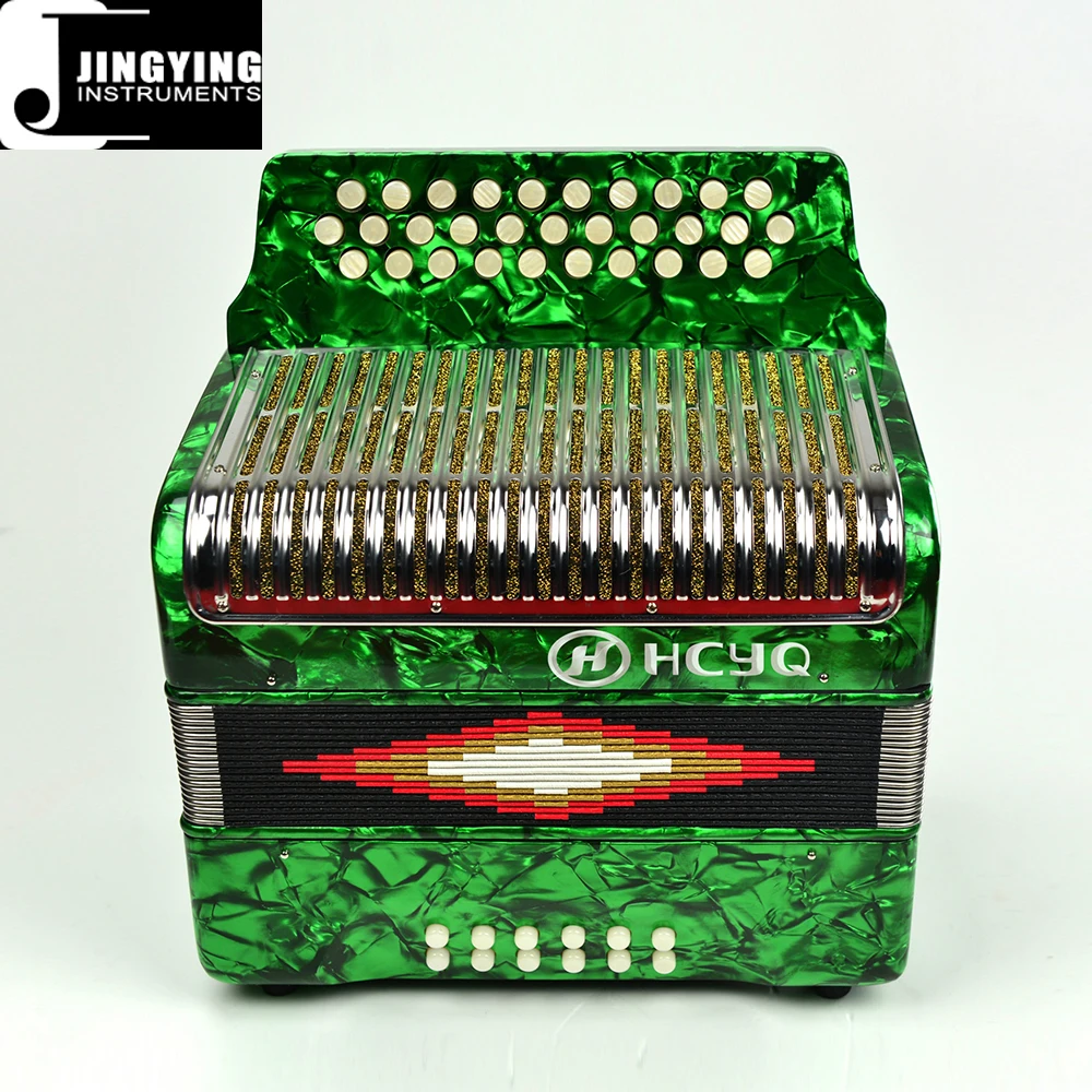 2024 Jingying Music Accordion、ボタンスタイル韓国パイン素材31キー