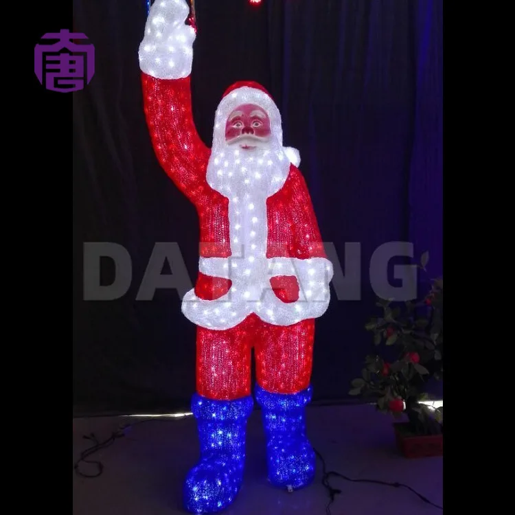 IP65 Waterproof LED 3D Santa Claus Decorative Lights for Outdoor