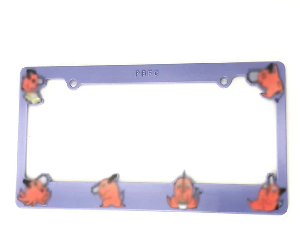 Custom Design License Plate Frame Vehicle License Plate Frames Number Plate Covers with Cartoon Characters