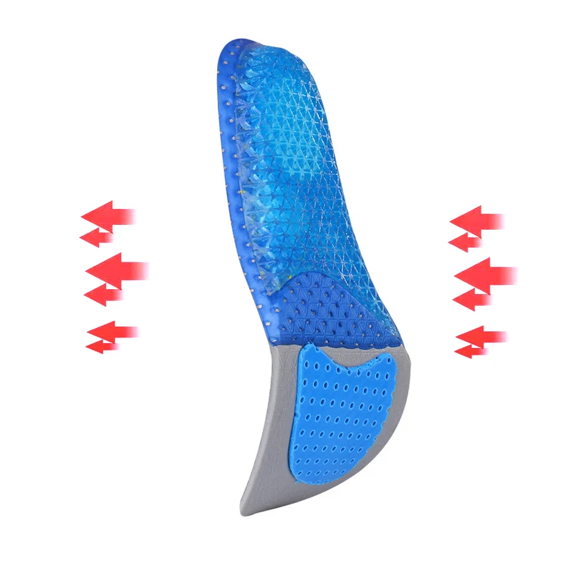 Lot De 8 Paires Semelles Orthopédiques VEGCOO En Gel Silicone - Soutien Voûte Plantaire Soulagement Douleurs Pieds