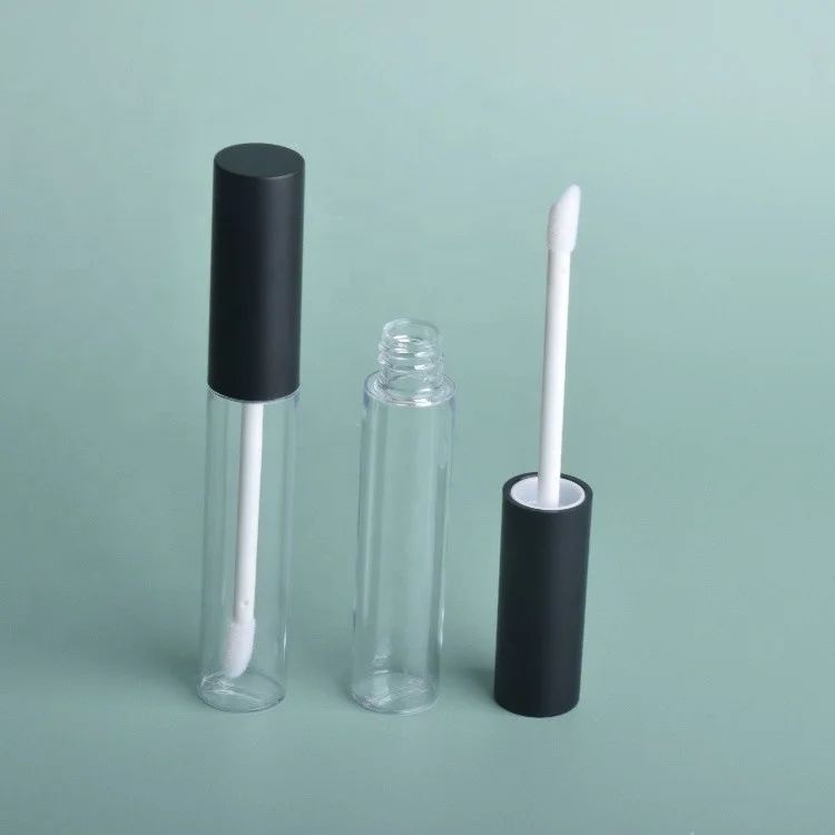 10 ml Empty Matte Black White Silver pink Slim Gold Lip Gloss Containers Tube 10ml Packaging with Wands Luxury  Lipgloss Tube