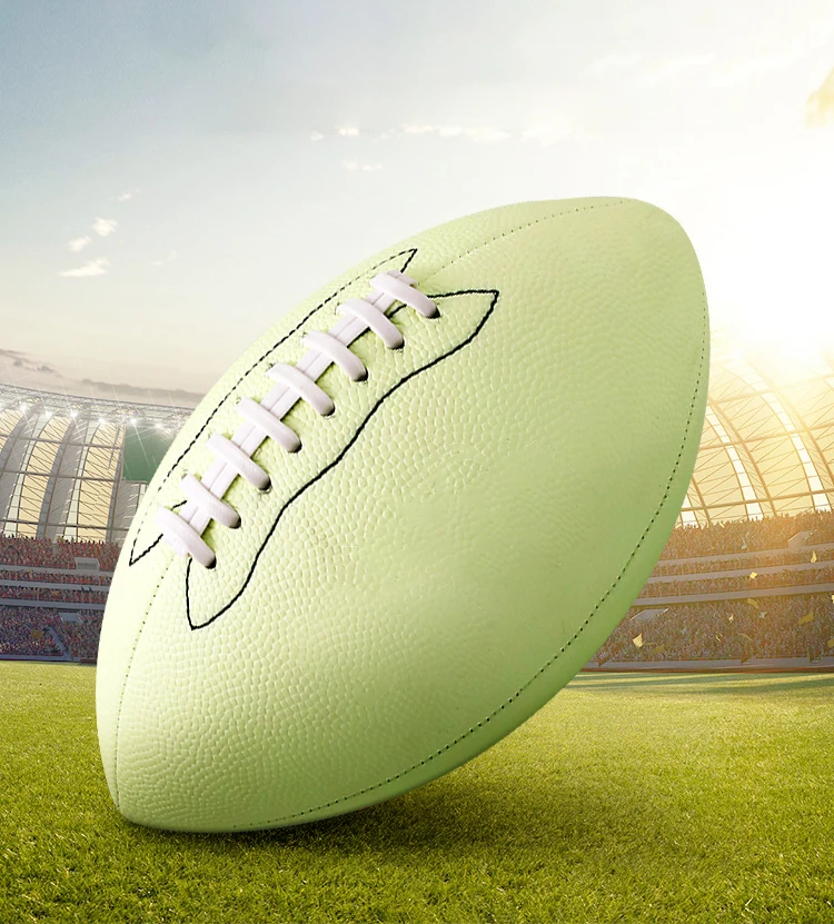 Bright™ American Football - Reflective- Holographic - Glow in The Dark  Rugby Ball - Children and Adults - Unisex - Size 9