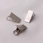 factory supply cheap price metal ID badge holder clip with 5mm hole