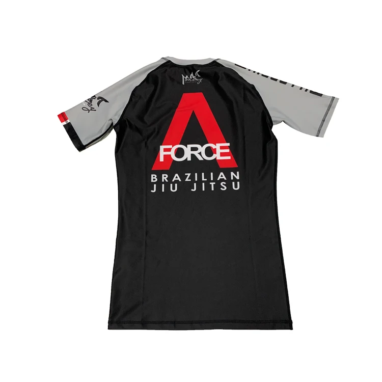 Custom Printed Rash Guard Sublimation Printed Rashguard Mma Rushguard Bjj OEM Mma Rashguard