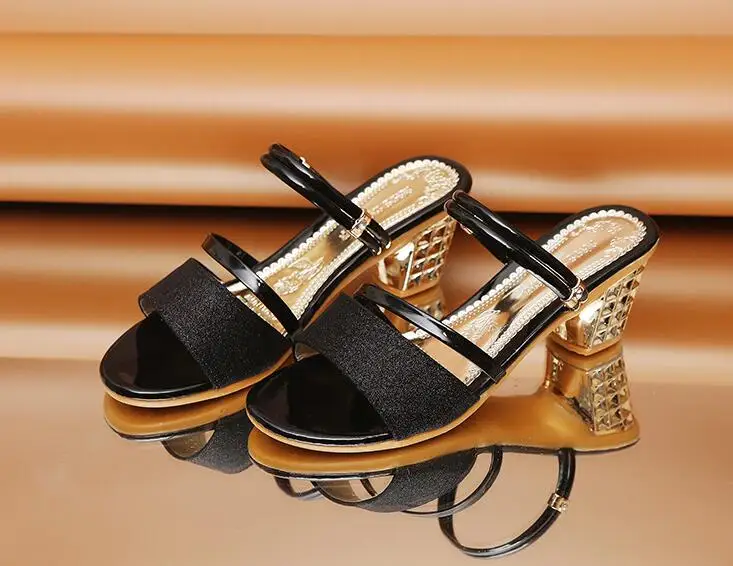 Summer Women's One-word Roman Sandals Summer Korean Style Simple Peep ...
