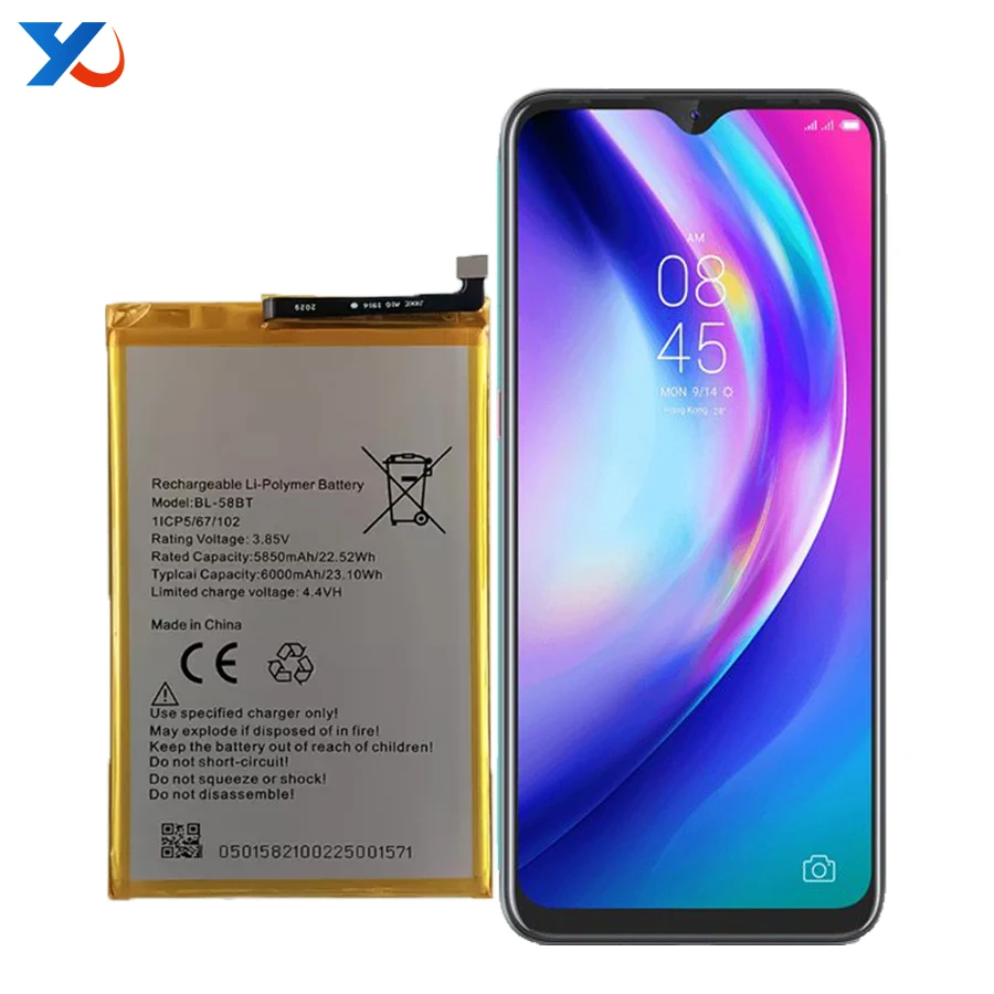 BL-58BT Cell Phone Battery for Tecno Pouvoir More