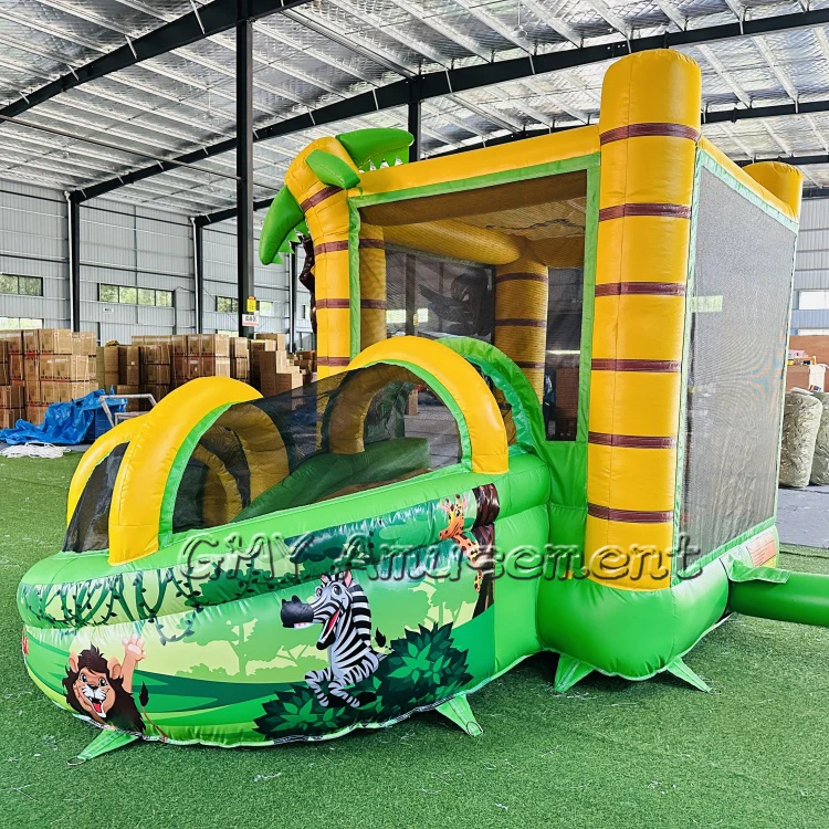 New Design Monkey Bouncer Combo Inflatable Bounce House Hupfburg Jumping  Bouncy Castle for Sale Hupfburg Zu Verkaufen