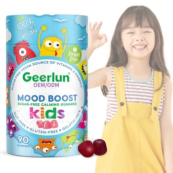 Sugar-free Mood Calming Gummy Multivitamin Supplements for Kids Mood Boost Vegan Vitamin Gummies