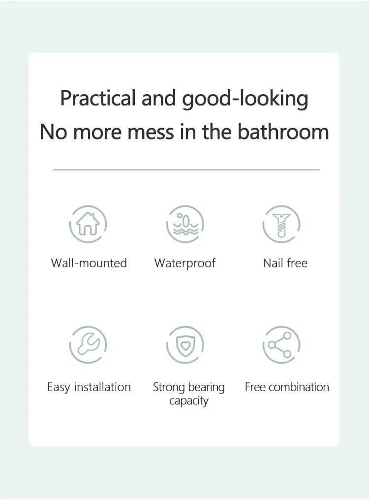 Factory-Priced Household Three-in-One Wall-Mounted Telescopic Rack Plastic Towel Slipper Rack Holder factory