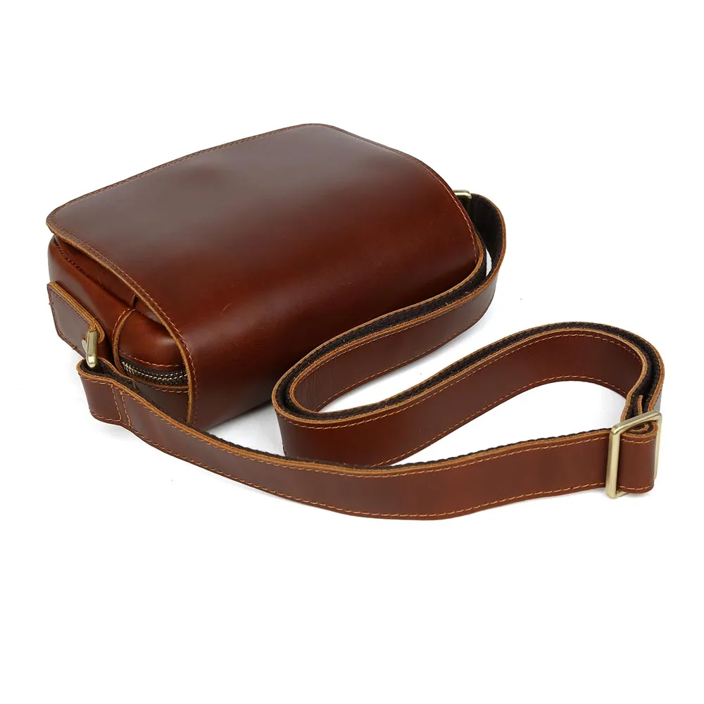 Tiding Genuine Cow Skin Leather Sling Shoulder Bag Fashionable Cowhide Messenger Bag for Women and Ladies