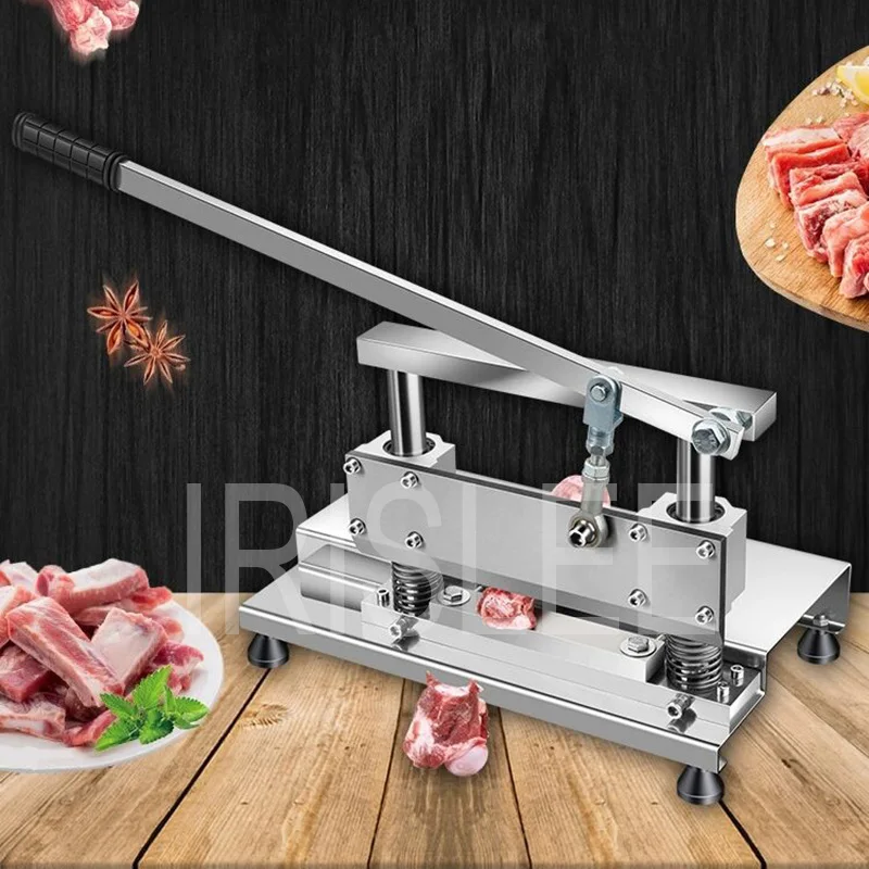Handmatige Vleesbot Cutter Rib Snijmachine, Heavy Duty Kip Snijmachine Voor Rundvlees Geit Varken Vis Slager Commerciele Keukensizeklein