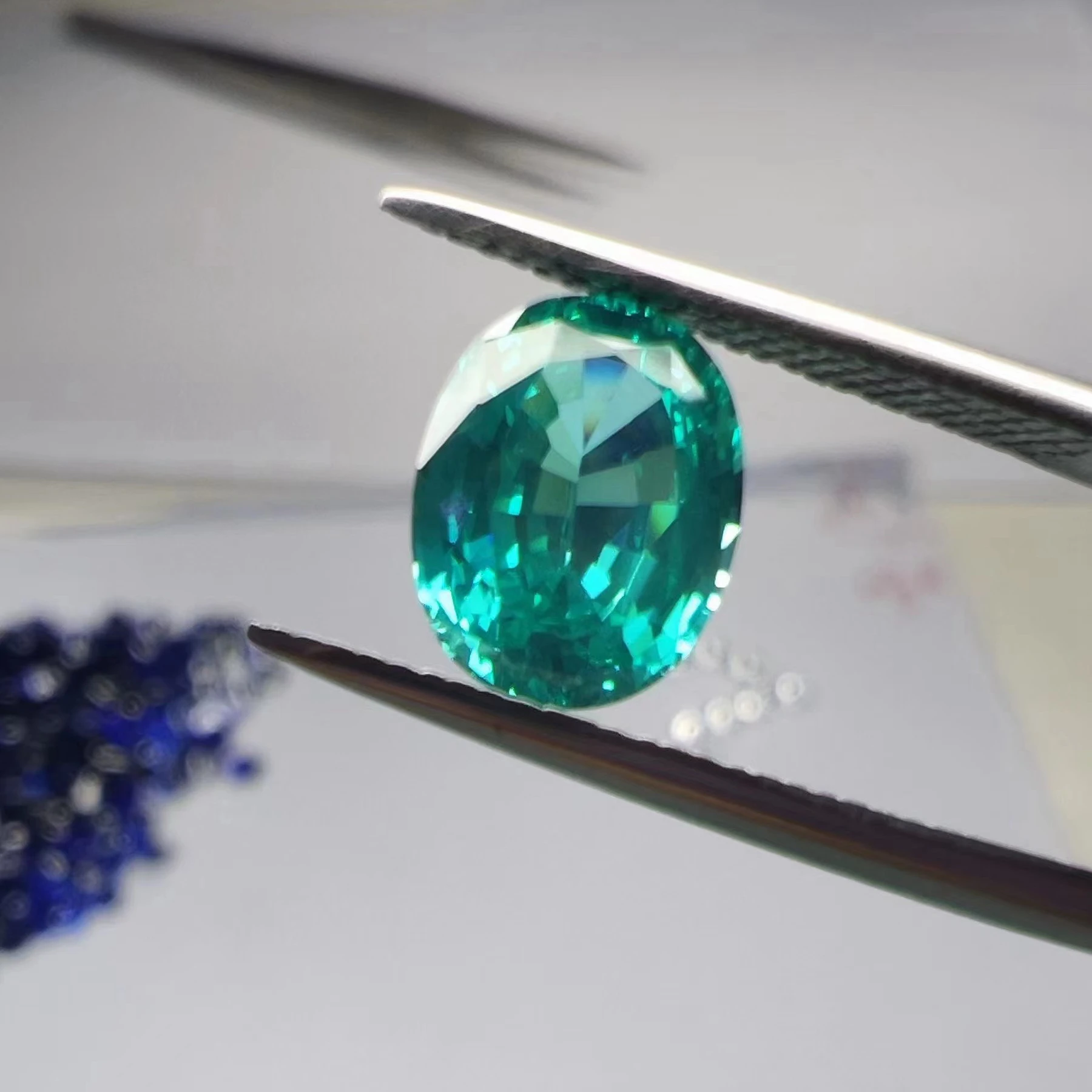 Hailer Factory Wholesale Lab Created Paraiba Tourmaline Color Synthetic  Paraiba Sapphire Stone