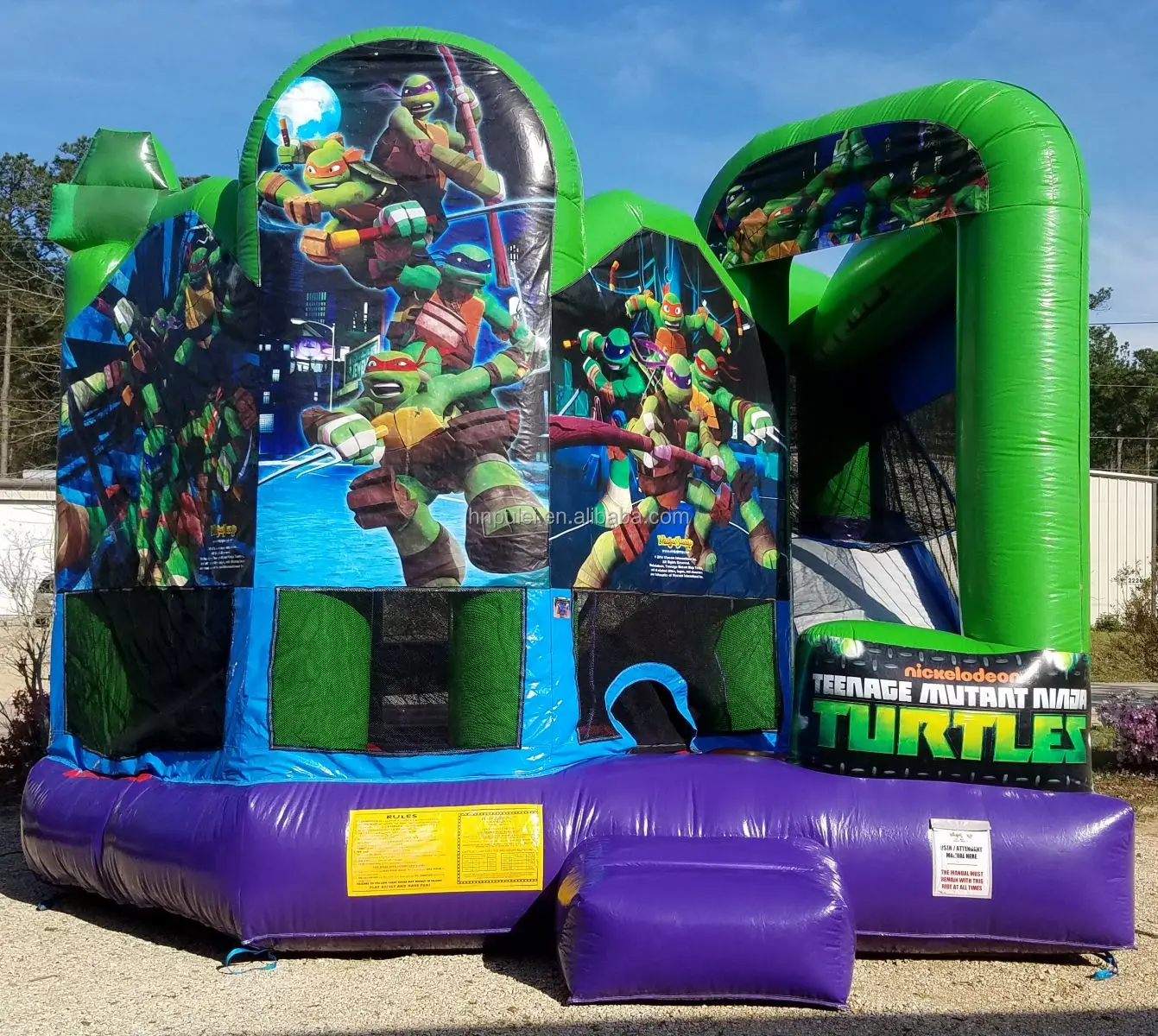 Ninja Turtle Bounce House - Party Rental Professional - Bounce