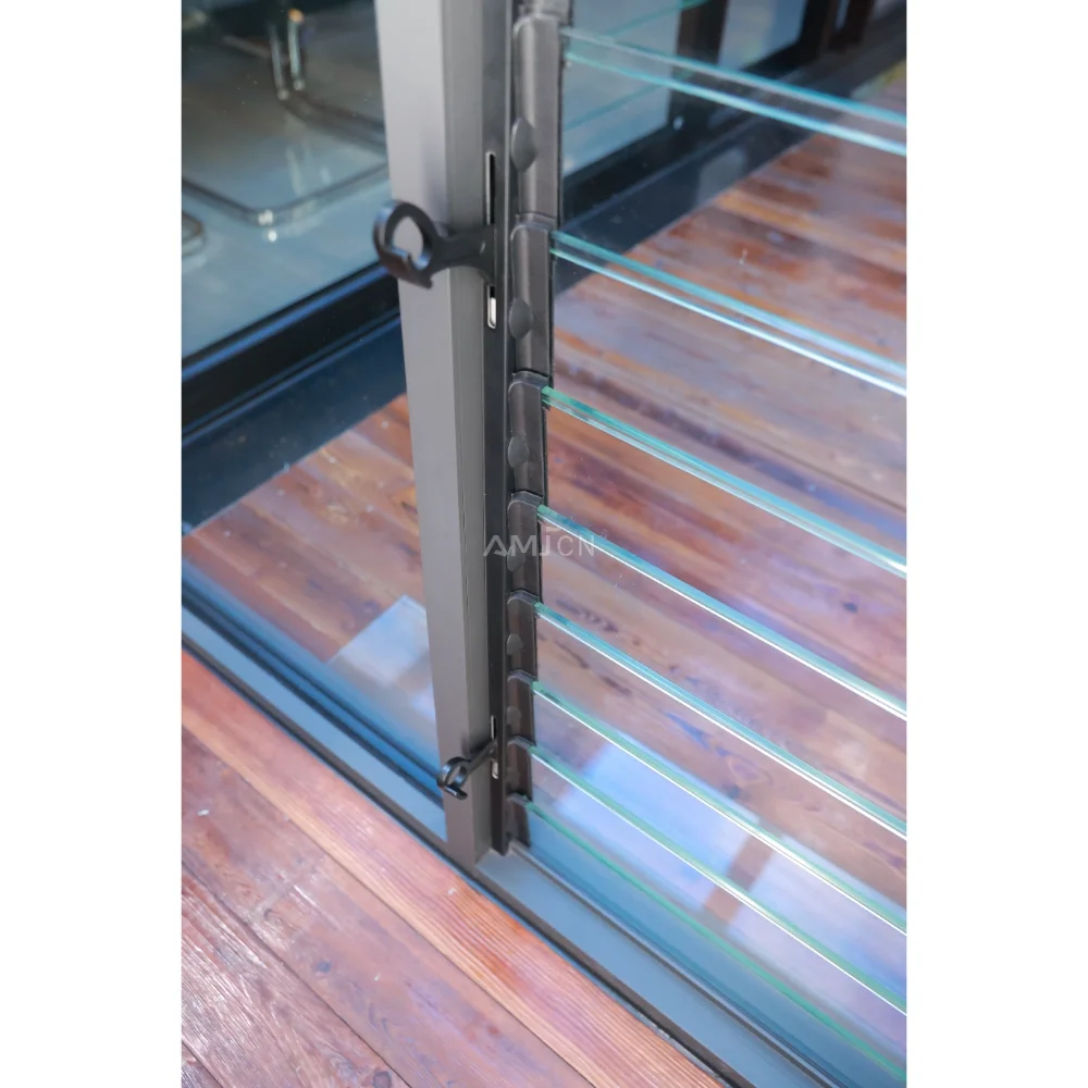 Big Size Design Aluminum Jalousie Window Glass Louvered Adjustable Plantation Shutters Louvers Aluminium windows for House