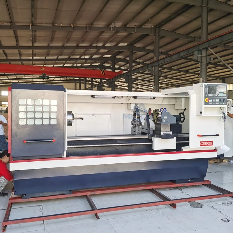 Automatic Cnc Lathe Machine Cak6166 Fanuc Cnc Lathe with Steady Rest