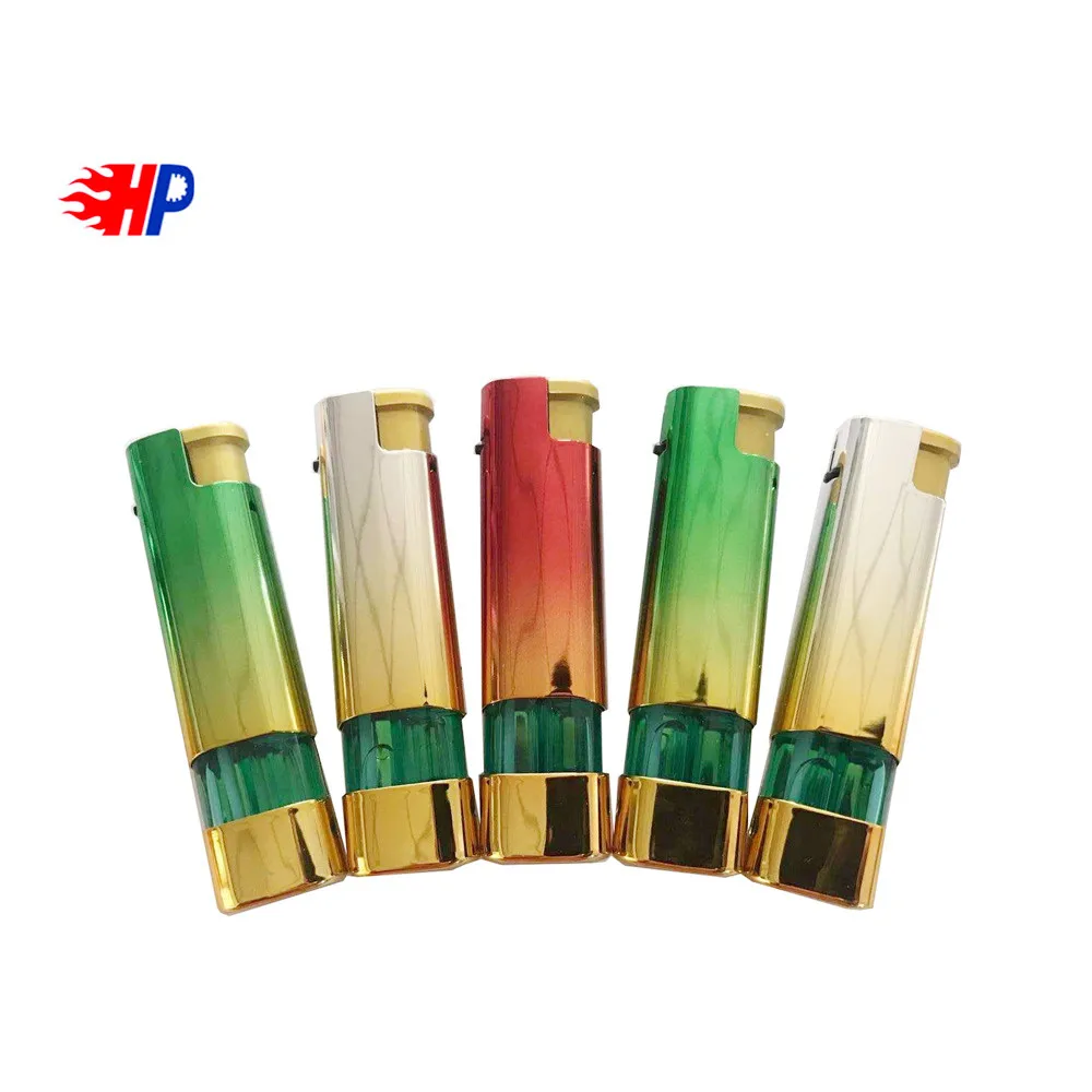 2023 HP High Quality Custom Plastic Windproof Cigarette Lighter Shrink up with Pictures