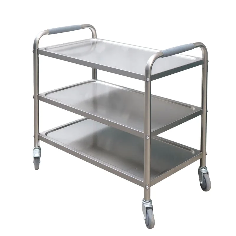 Stainless Steel Serving Food Trolley For Hotel Serving Cart Trolley 