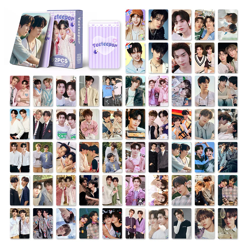 92Pcs/Set Hot Sale Thai CP TEETEEPOR HD Photocards Double Sides