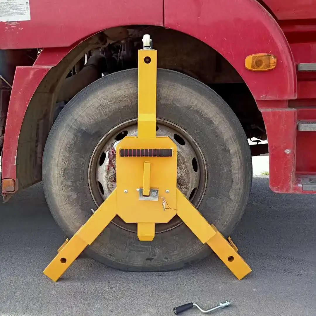 Large Truck Wheel Lock Wheel Cover Locks Buy Triangular Wheel Lock,Wheel Cover Locks,Yellow