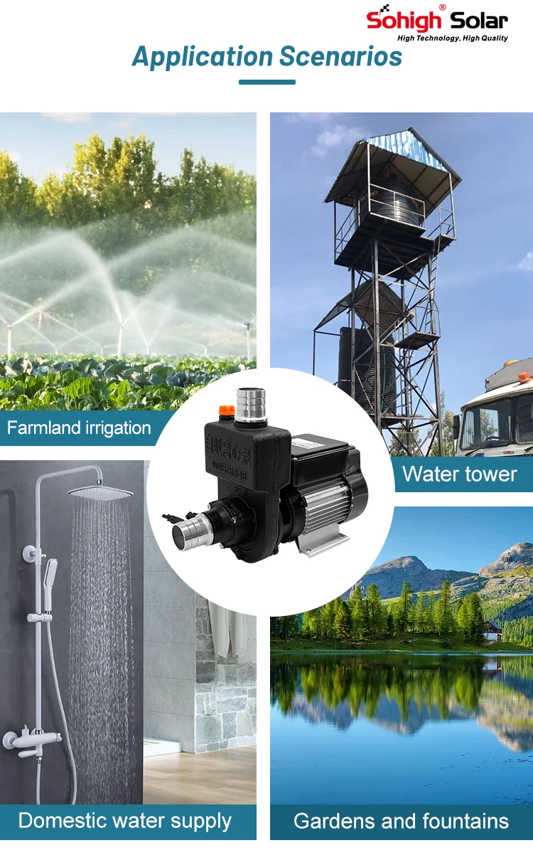 1 inch ground dc centrifugal ground power system surface pumps booster solar panel pump kit water pump for irrigation