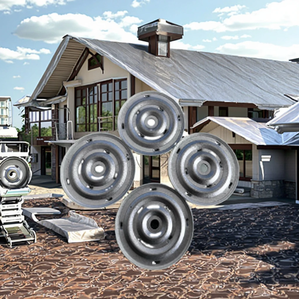 Стальная шайба с гальвалумным покрытием D60 для кровельной мембраны TPO и PVC