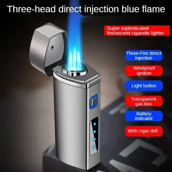 Cigar Lighter Tobacco Smoking Accessories Alloy Stainless Steel Lighters Smoking Accessories