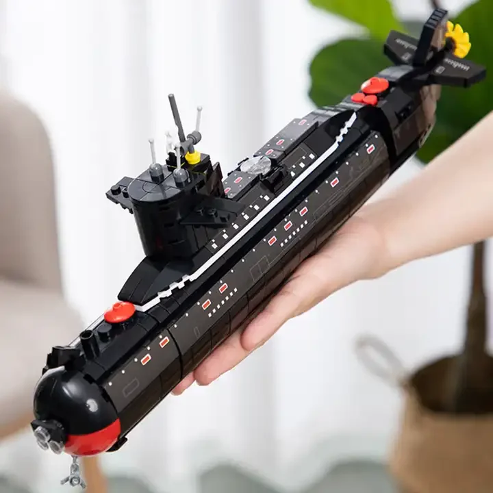 CAYI New 094 Nuclear Submarine Model Building Block Sets Ww2 Military Educational Toys Moc Building Bricks Kids Toys Gift