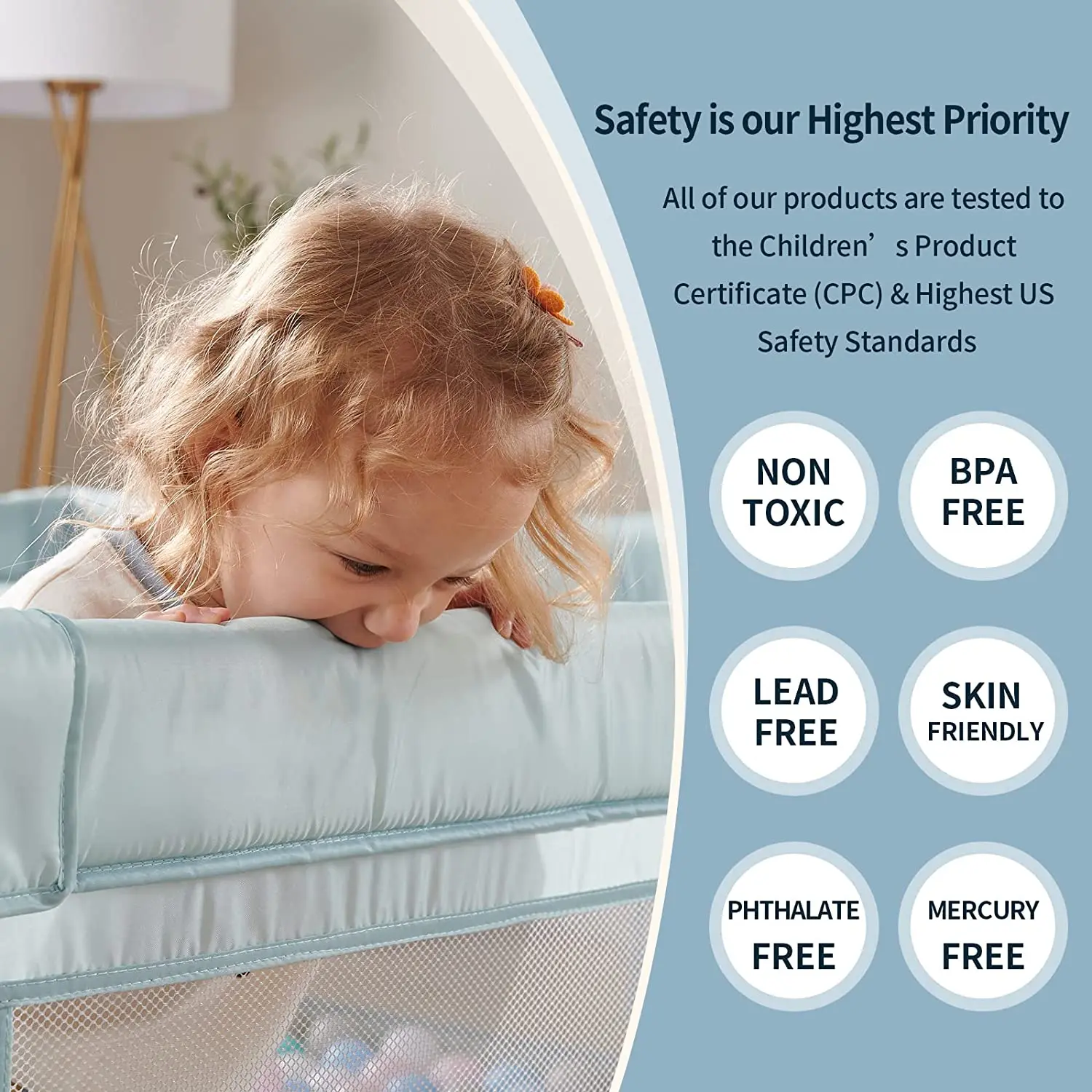 Factory Outdoor Indoor Portable Baby Safety Playard Toddler Playpen