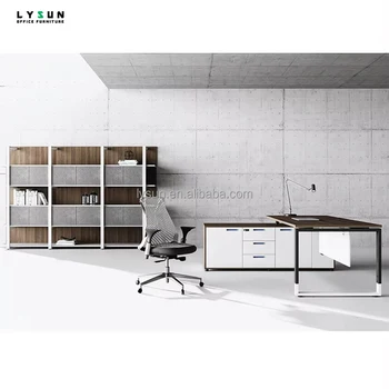 Wholesale Foshan High Quality L Shape Executive Panel Office Desks