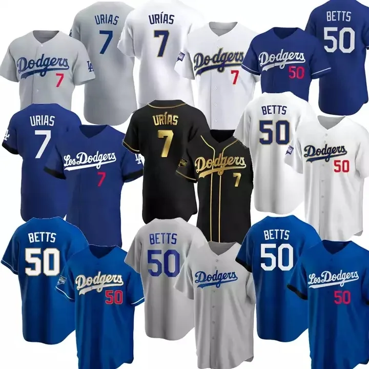 Men's Dodgers Mexico World Series Patch Jersey - All Stitched