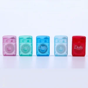 Daily Care Cost-effective Clinic Promotion Small Colorful PP Box Private Label Nylon 630D Dental Floss 10M
