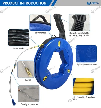 fiberglass fish tape reel PET Wire Puller 50/100/197FT | Conduit Guide Wire Klein Tools has been making first Fiberglass Fish Tape Reel -