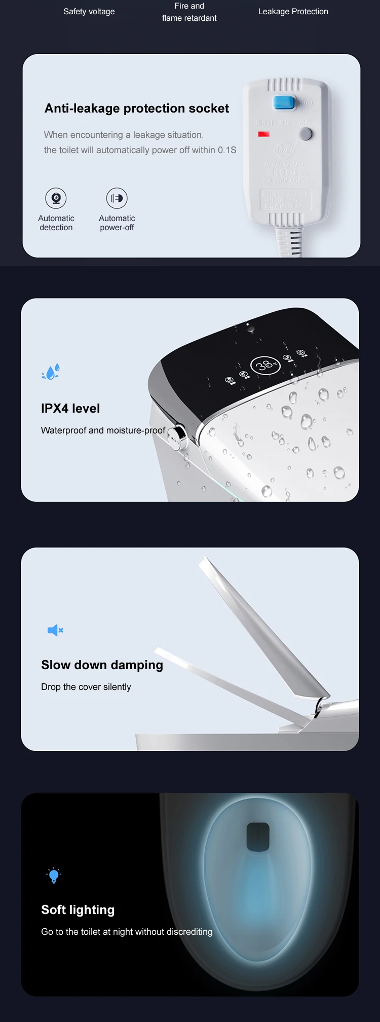 product auto flush electric bidet inodoros wc toilet bowl ceramic siphonic automatic toilet commodes bathroom intelligent smart toilet-20