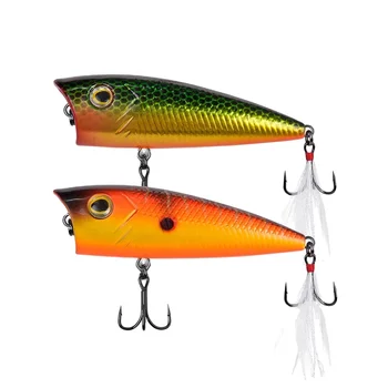 Lure Bass Topwater Cormorant ABS 70mm 10g 60mm 7g Paddle Tail Artificial Hard Bait Noctilucent Color Surface Fishing – Popper – view 5