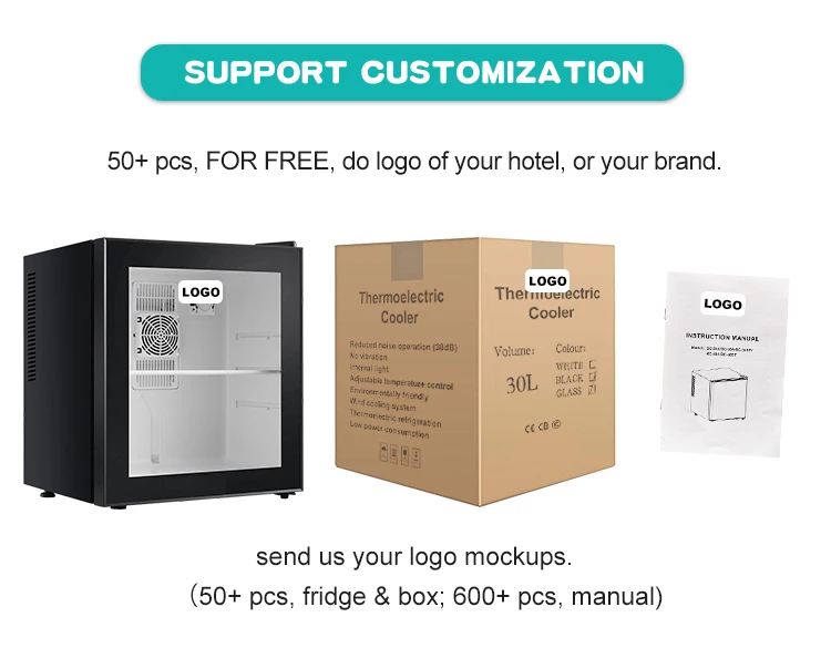 30l Hotel Mini Bar Fridge Room Minibar Small Refrigerator Builtin