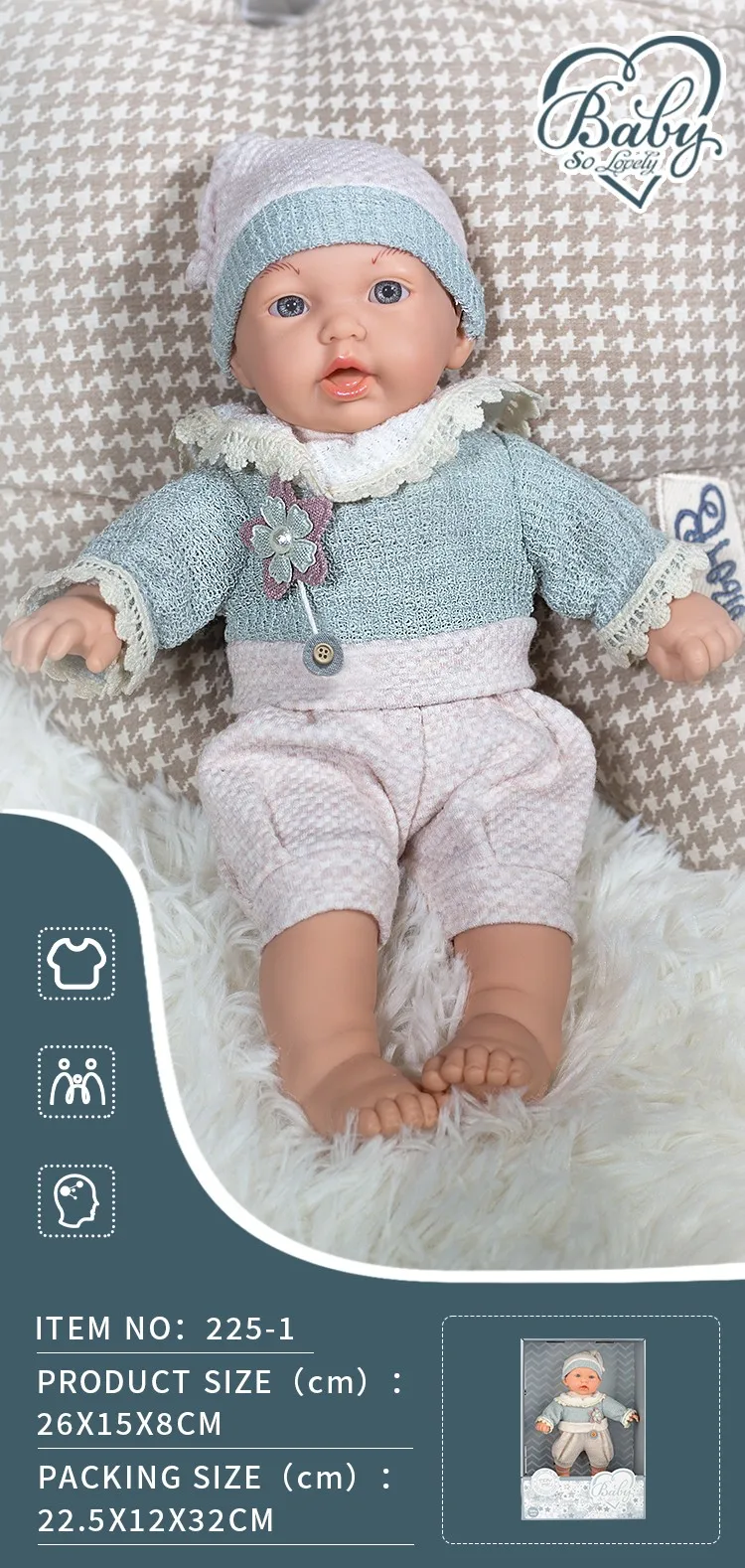 213 3 15 Inch Lifelike Reborn Soft Body Sleeping Realistic newborn Full