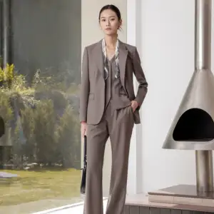 HARCHOY Factory Customizable Women's Wedding Guest Suits - Elegant Single-Breasted Set Supplier In Pastel Tones