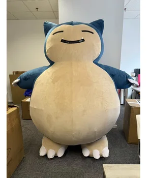 Wholesale Popular cartoon character inflatable snorlax mascot costume cosplay suit for adults