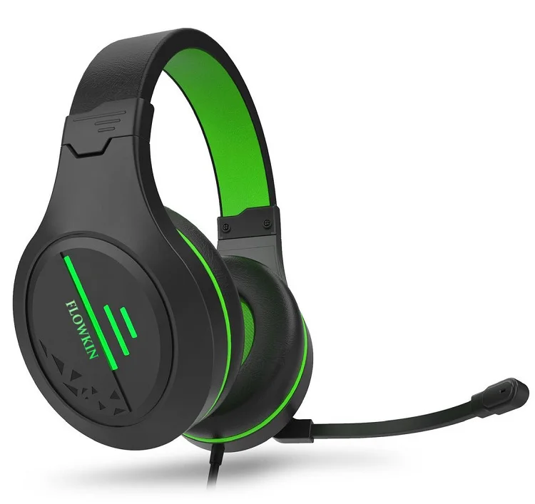 pro gaming headset with foldable mic