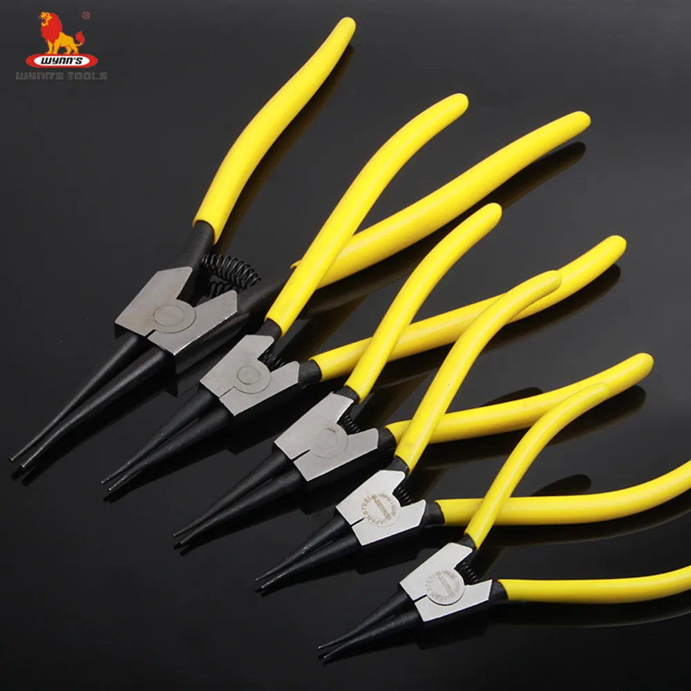 Wynns Tools Chrome Vanadium External Internal Straight Circlip Plier Needle Nose Long Snap Ring Pliers