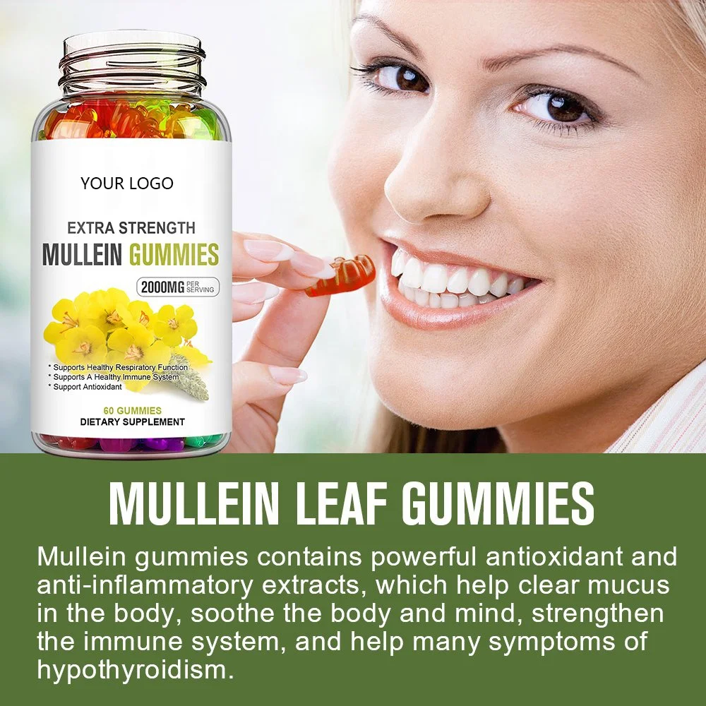 Mullein Gummies With Vitamin D3 And Ashwagandha Lung Cleansing & Detox