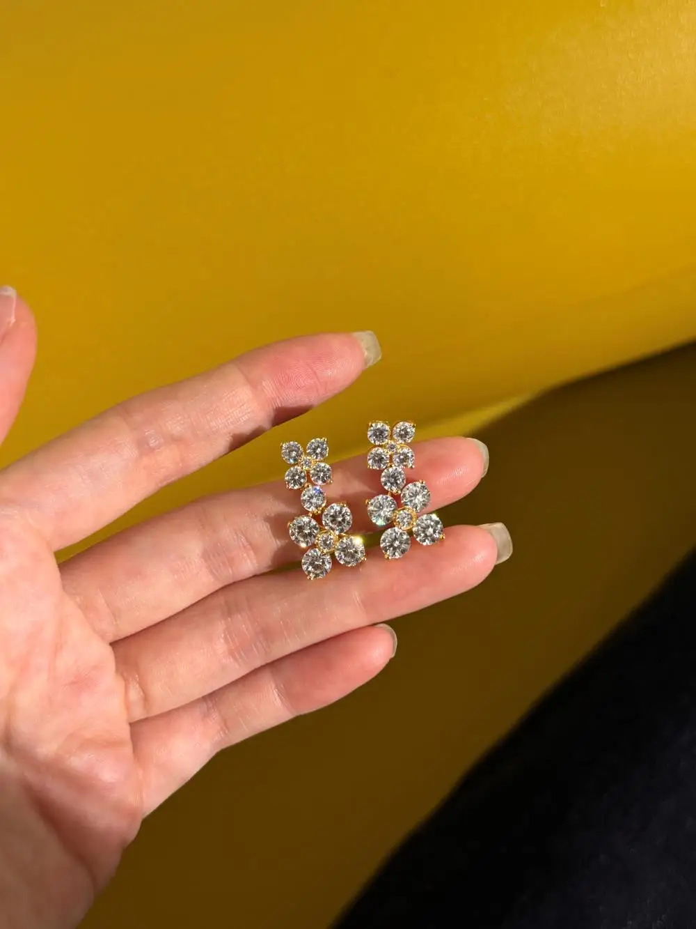 KAKODIY new design high-end quality 925 sterling silver deciduous 5A cubic zirconia earrings detail 8