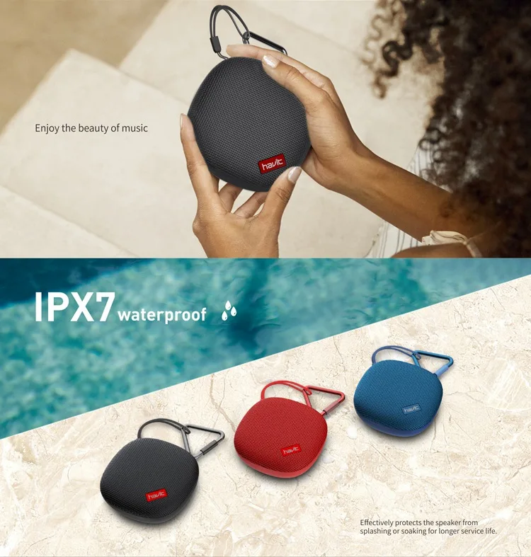 M65 Havit Wholesalers Portable Outdoor Loud Speaker Hands Free Calling Ipx7 Waterproof Bt Wireless Amplifier Stereo Speaker - ANKUX.COM
