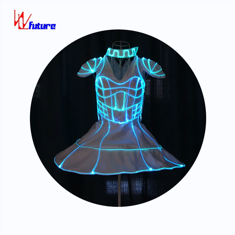Future Neon Clothing - Glowing Ballroom Performance Dress