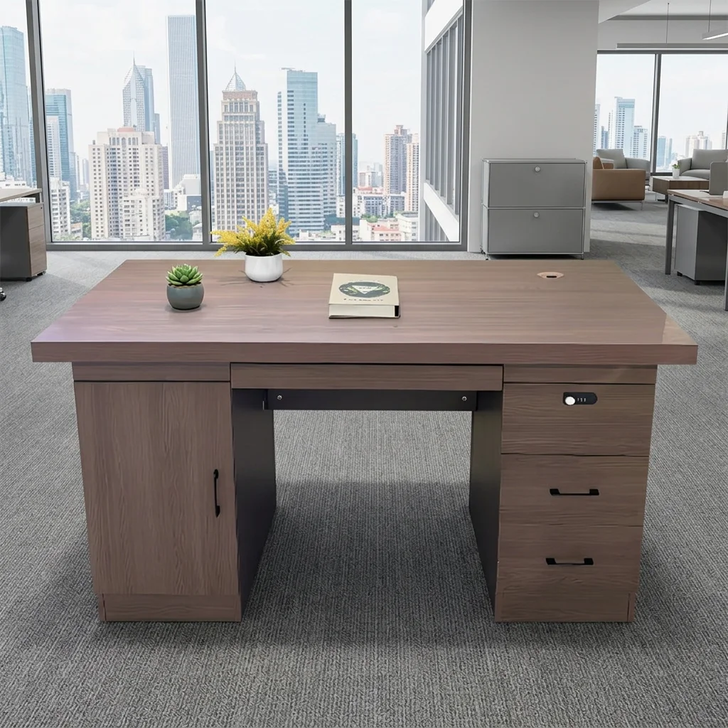 Modern Office Work Station Computer Desks Managing CEO Xecutive Wooden Small Table Set Furniture Factory Customization Wholesale
