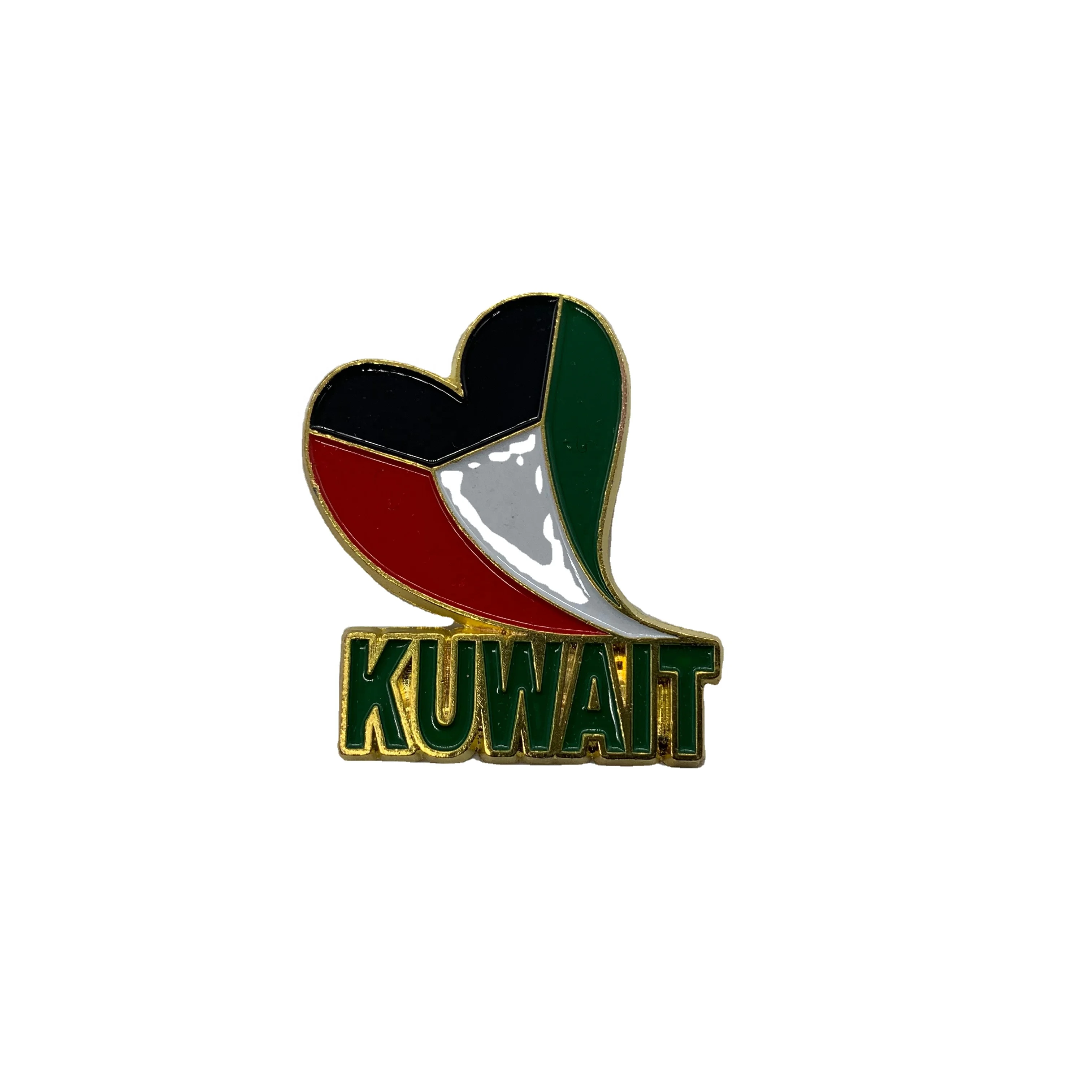 High Quality Kuwait Coat of Arms Hard Enamel Badge Metal Emblem